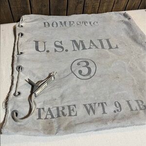 Vintage Canvas US Mail Carrier Bag 1980s